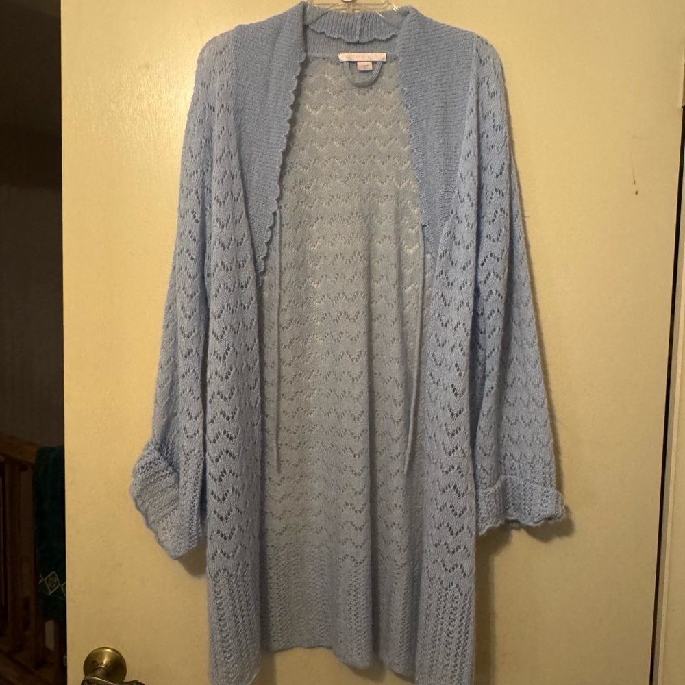 Light Blue Women's Sweater - Victoria Secret - Size L